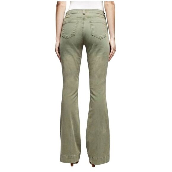 NWT L'AGENCE The Affair Green High Rise Flare Jean in Brigade - Size 26 - Picture 12 of 15